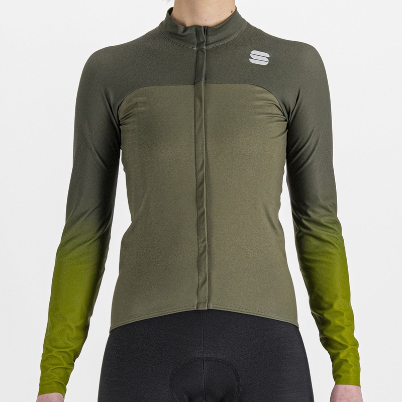 Sportful Bodyfit Pro Thermal women long sleeves jersey - Green