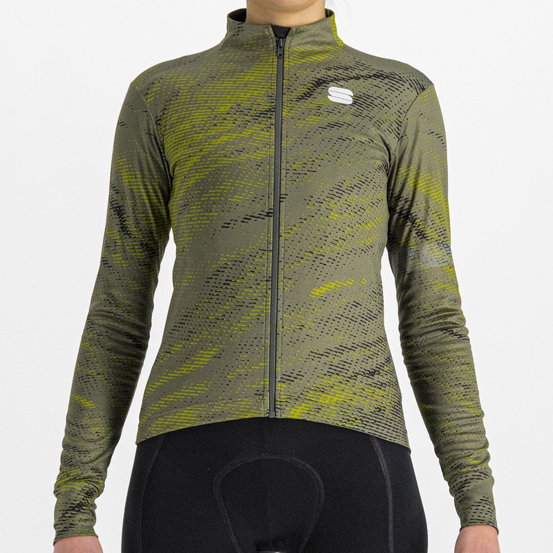 Sportful Cliff Supergiara women long sleeves jersey - Green