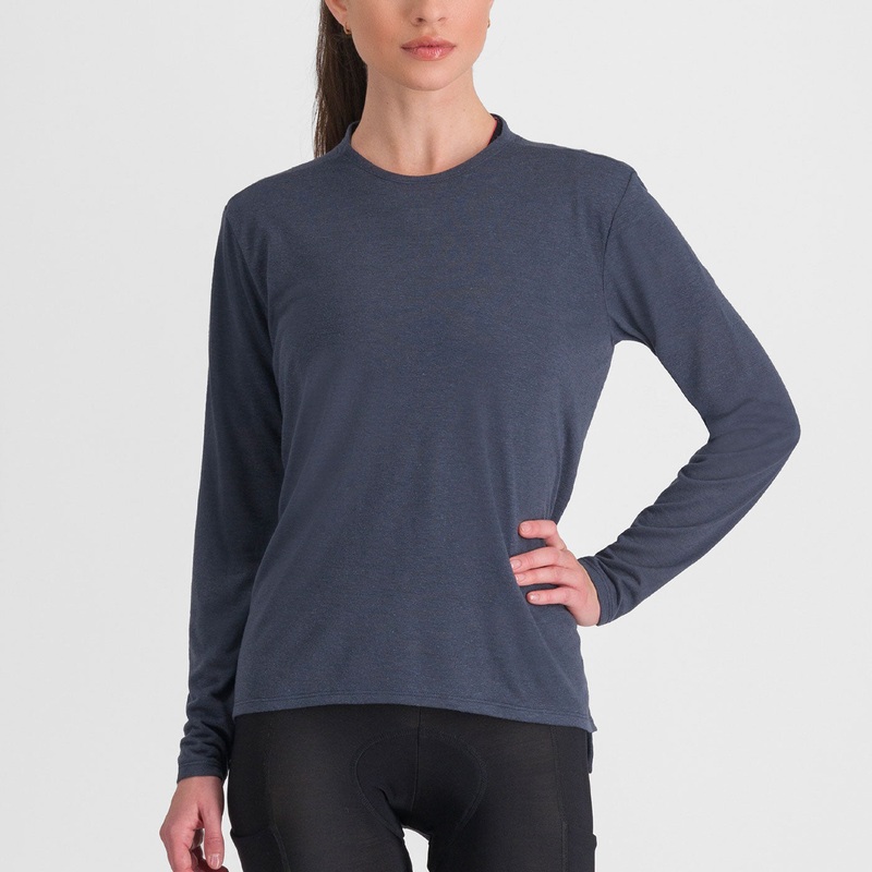 Sportful Giara Tee women long sleeve jersey - Blue