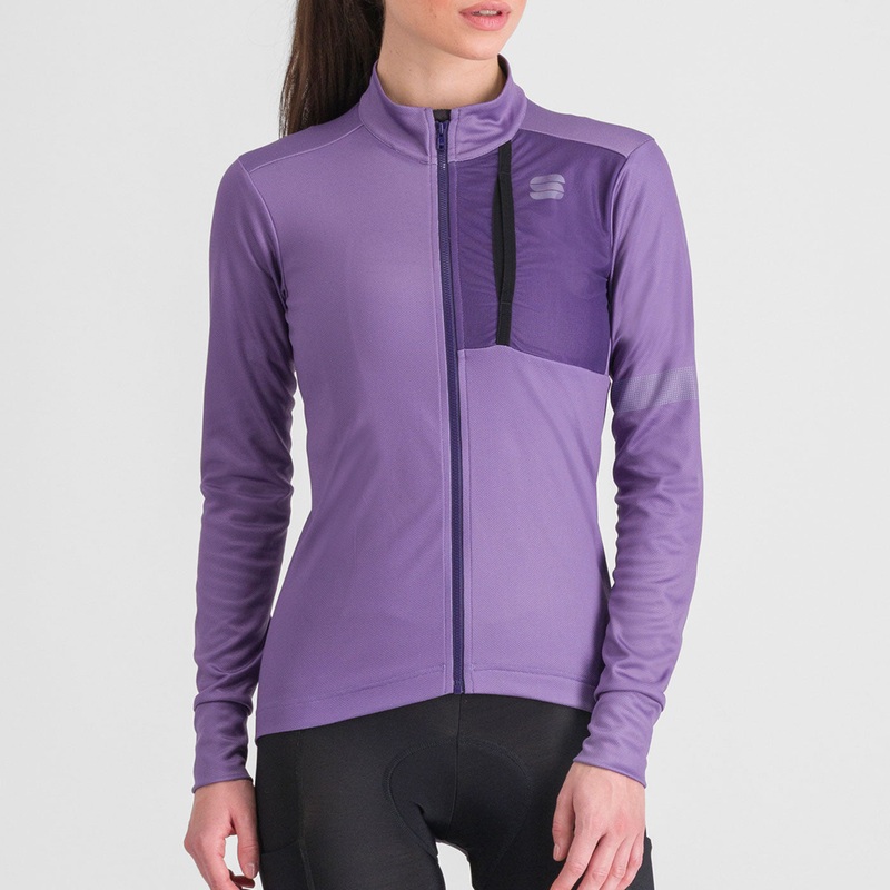 Sportful Supergiara women long sleeve jersey - Violet