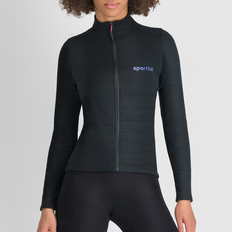 Sportful Supergiara Wool woman long sleeve jersey - Black
