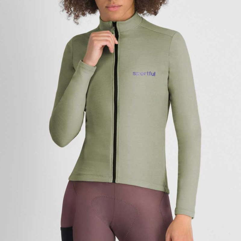Sportful Supergiara Wool woman long sleeve jersey - Green