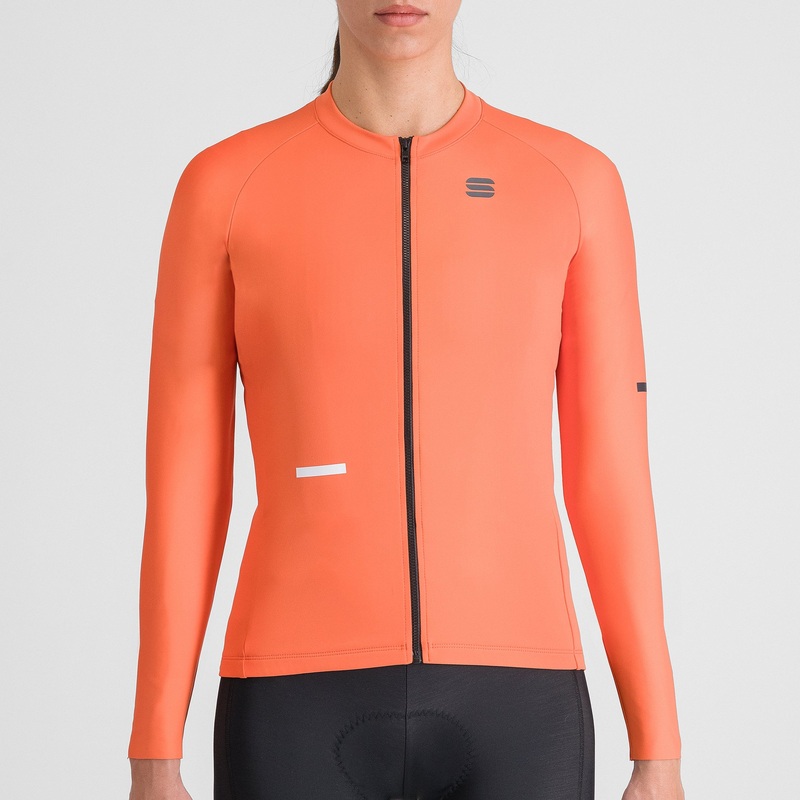 Sportful Supernova woman long sleeve jersey - Orange