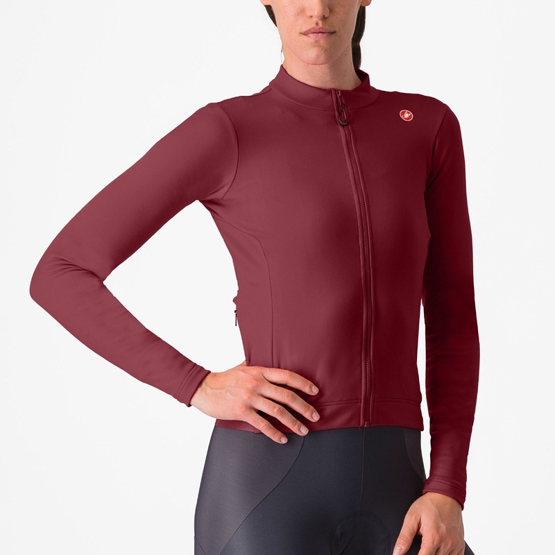 Castelli Espresso Thermal women long-sleeved jersey - Bordeaux