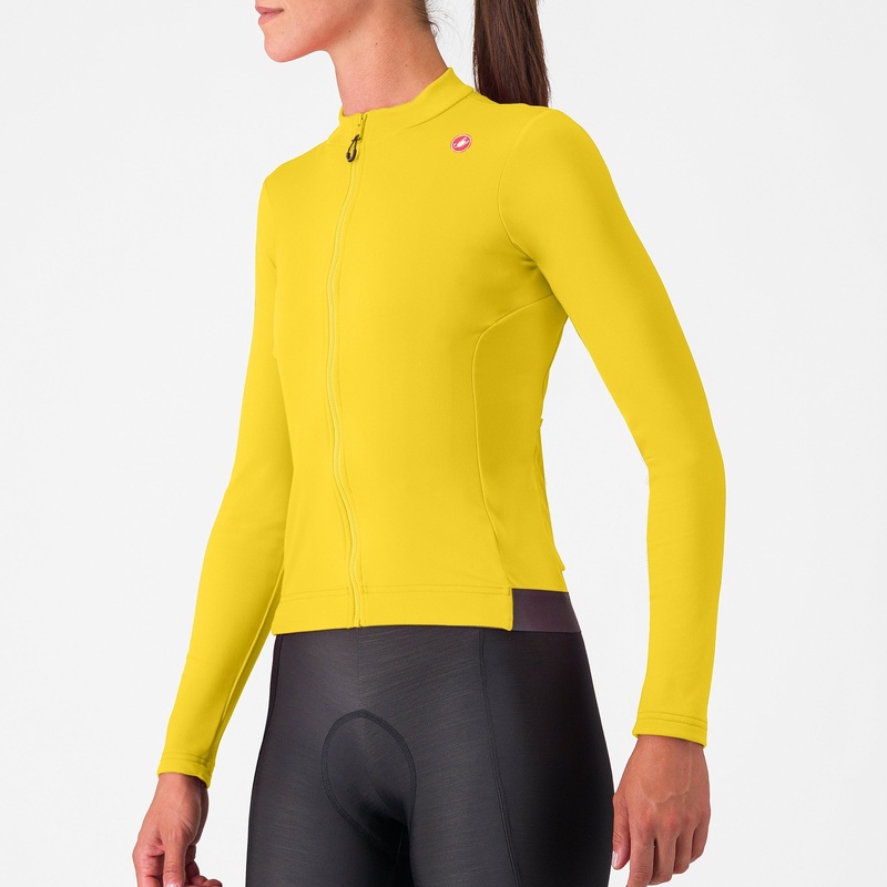 Castelli Espresso Thermal women long-sleeved jersey - Yellow