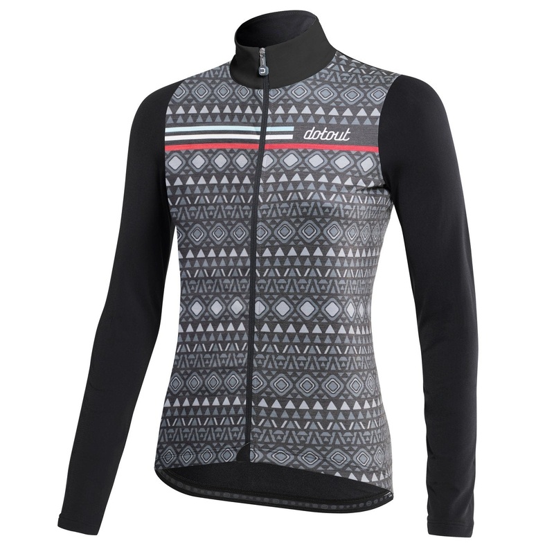 Dotout Fanatica Wool Women long sleeve jersey  - Grey black