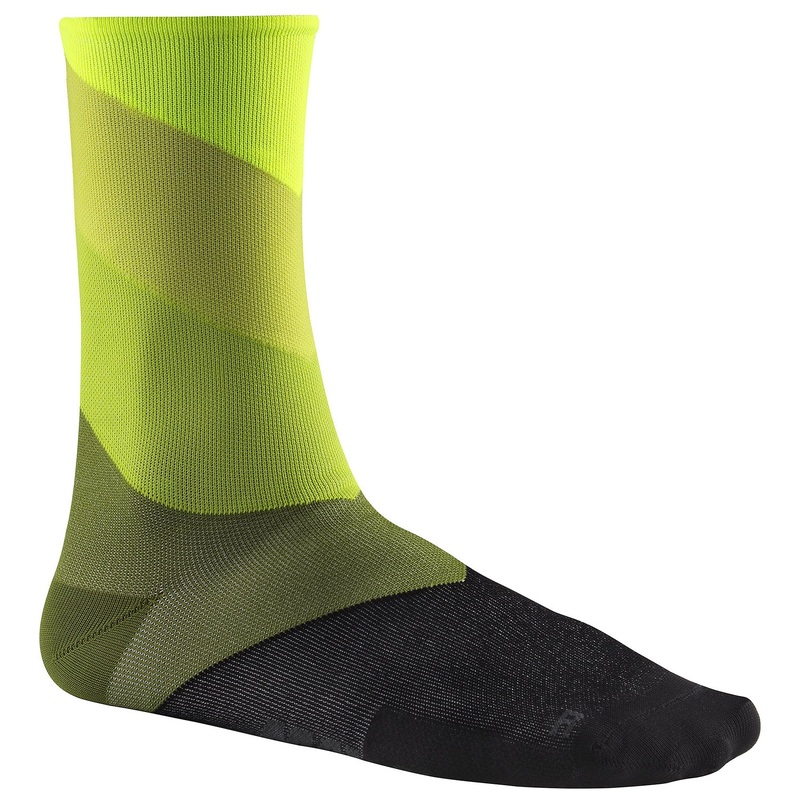 Mavic Graphic Stripes socks - Fluo yellow