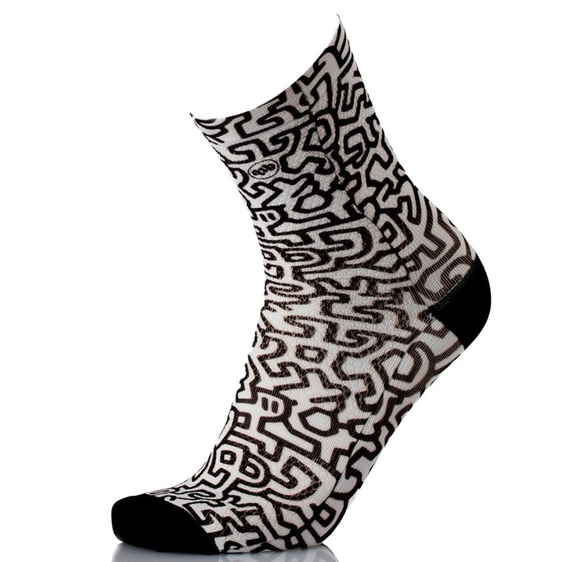 MBwear Fun Mimetic men socks - Black white
