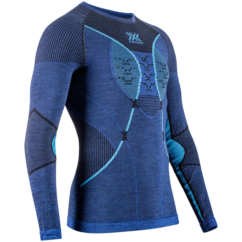 X-Bionic Apani Merino 4.0 long sleeve base layer - Blue