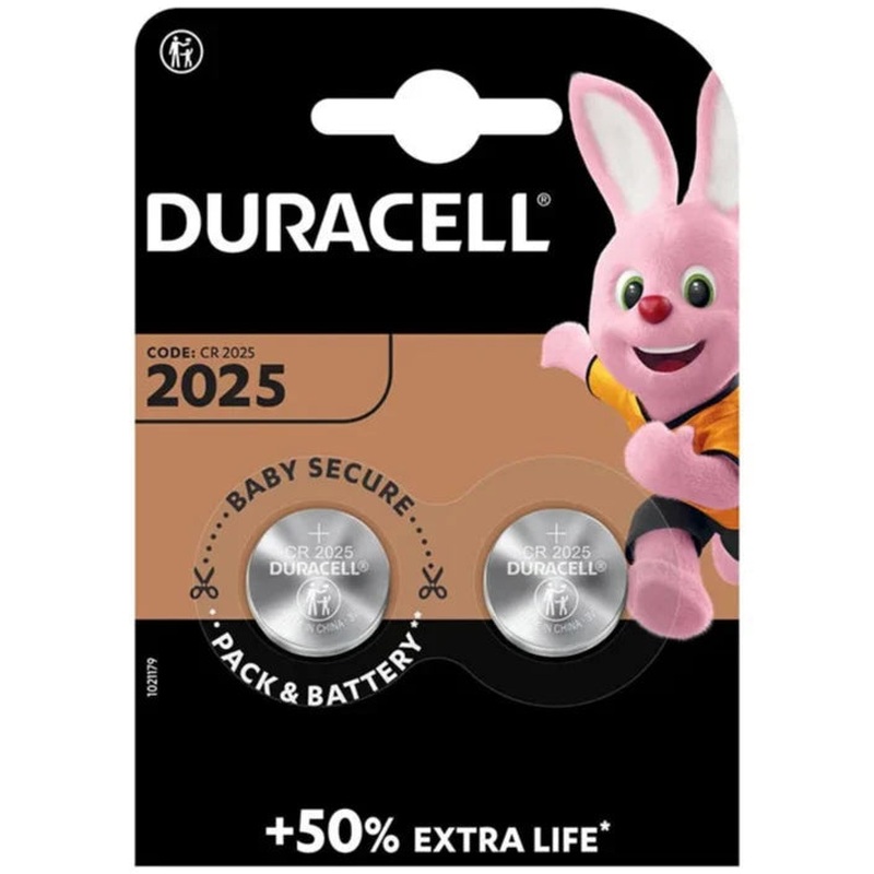 Battery Duracell CR2025 2 Pieces