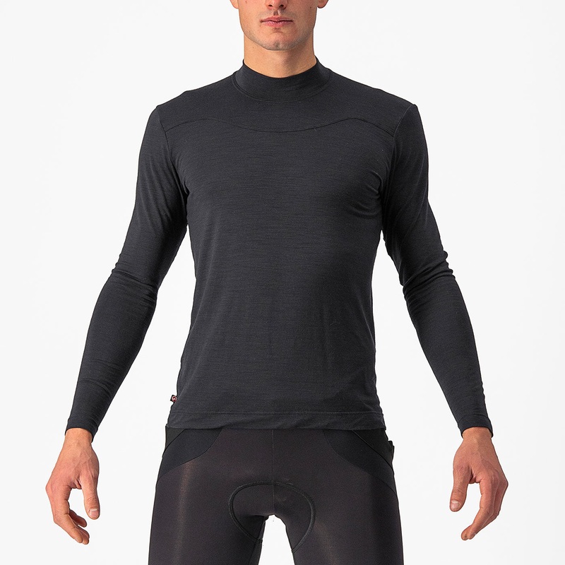 Castelli Bandito Wool long sleeve base layer - Black