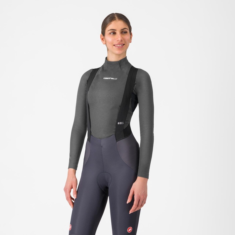 Castelli Flanders 2 woman long sleeve base layer - Grey