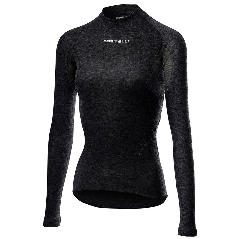 Castelli Flanders Warm 2 long sleeves woman base layer - Black