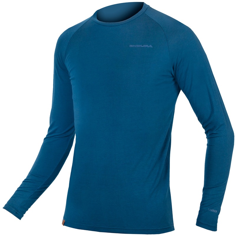 Endura BaaBaa Blend long seeve base layer - Blue