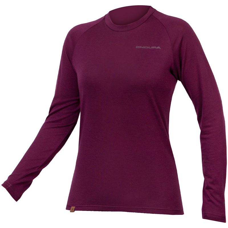 Endura BaaBaa Blend women long sleeve base layer - Purple
