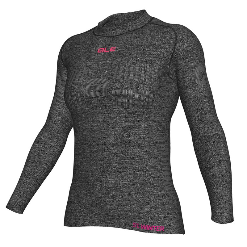 Ale Seamless Wool Woman base layer L/S - Grey
