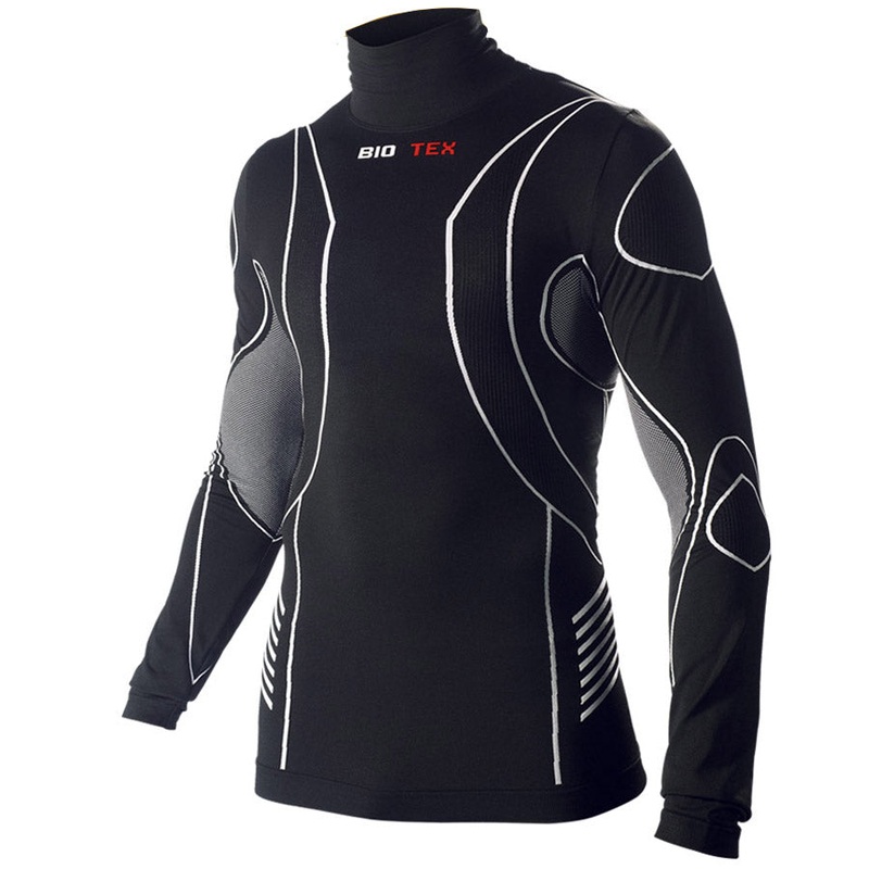 Biotex Turtleneck Hightech L/S Base Layer - Black