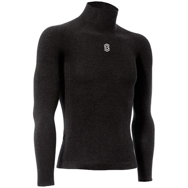 Silverskin X-Warm high neck long sleeve base layer - Dark grey