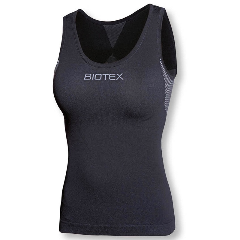 Biotex Sun sleeveless woman base layer - Black