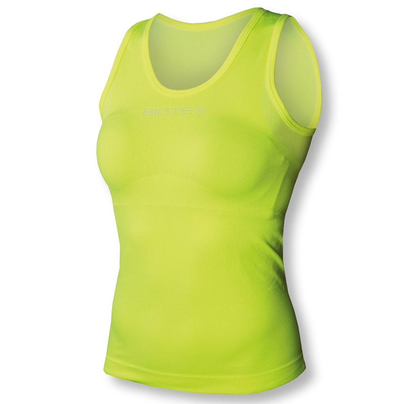 Biotex Sun sleeveless woman base layer - Yellow