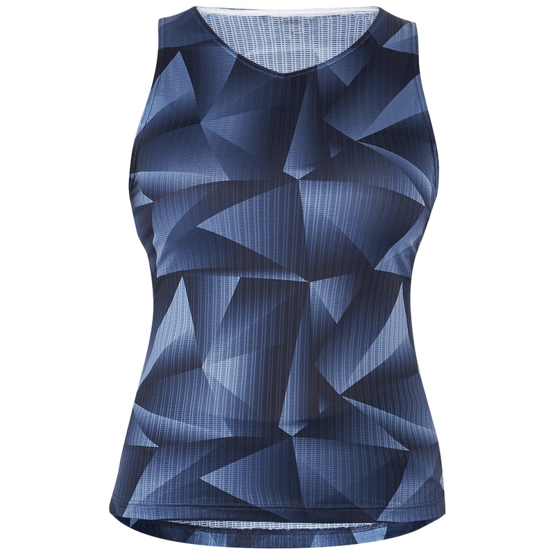 Mavic Hot Ride + SL Graphic sleeveless woman base layer - Blue