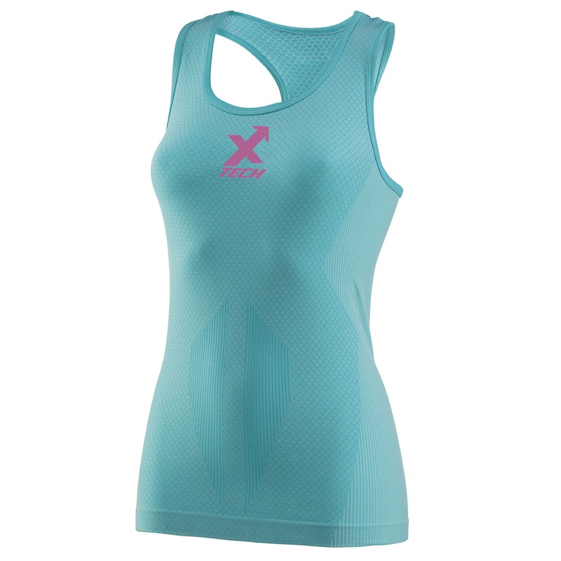 Xtech Sport XT301 sleeveless woman base layer - Light blue