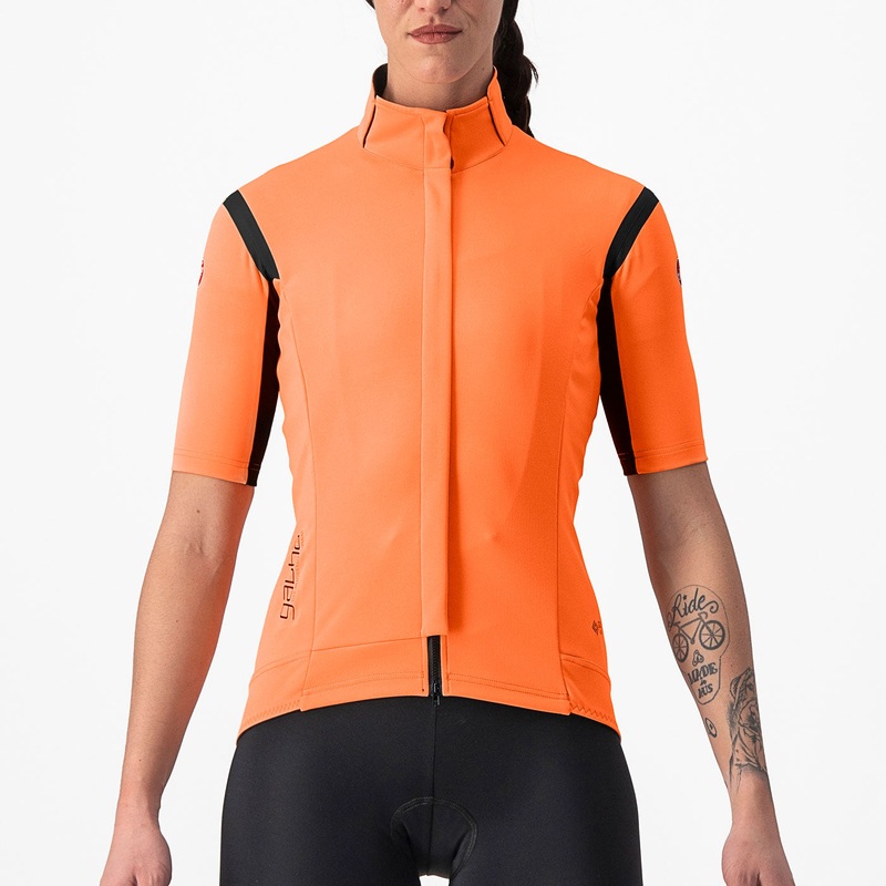 Castelli Gabba RoS 2 women jersey - Orange black