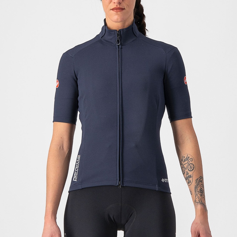 Castelli Perfetto RoS 2W Wind women jersey - Blue