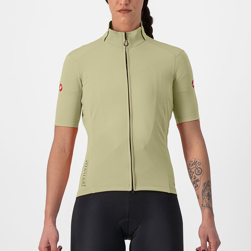 Castelli Perfetto RoS 2W Wind women jersey - Green