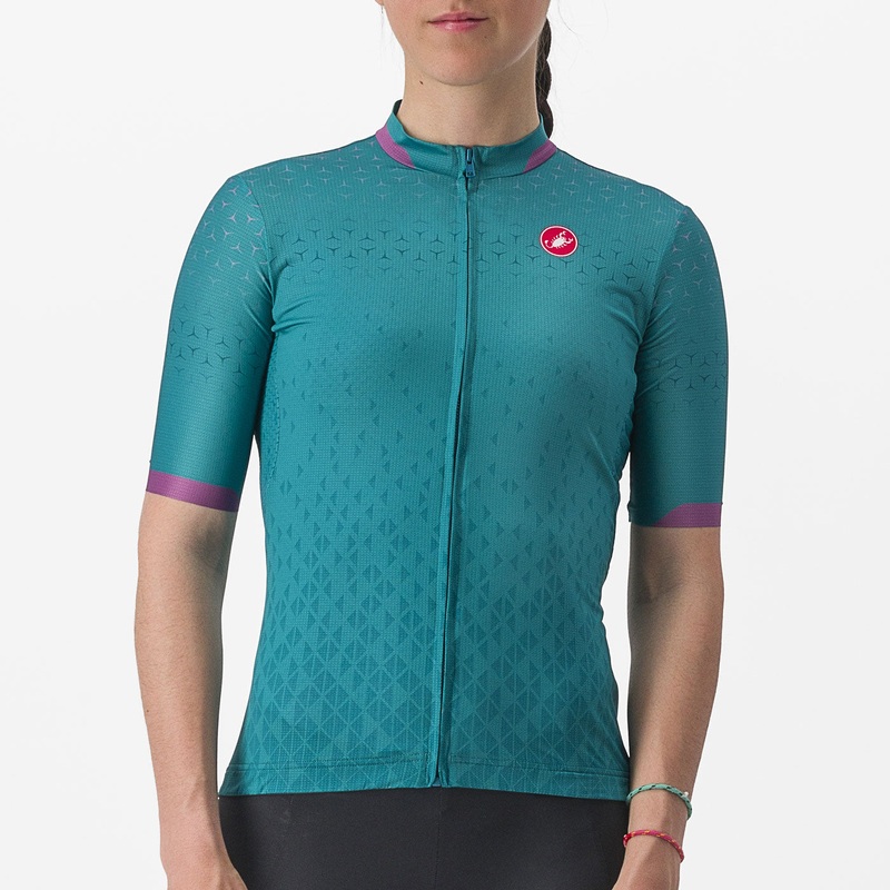 Castelli Pezzi woman jersey - Green