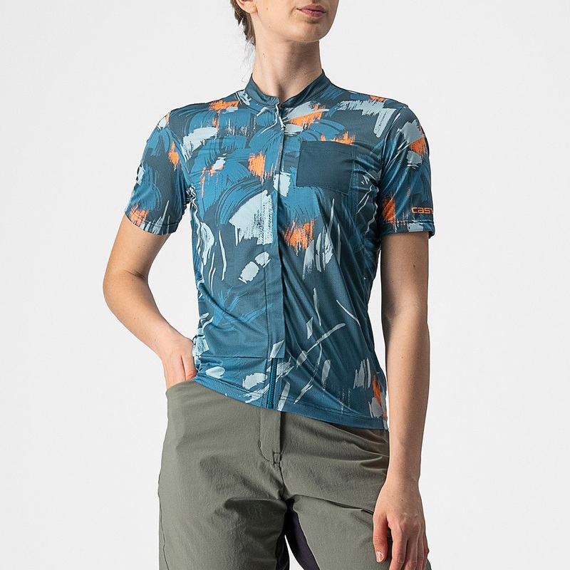 Castelli Unlimited Sentiero woman jersey - Blue