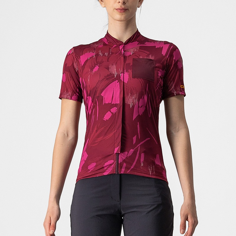 Castelli Unlimited Sentiero woman jersey - Bordeaux