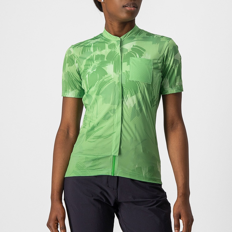 Castelli Unlimited Sentiero woman jersey - Green