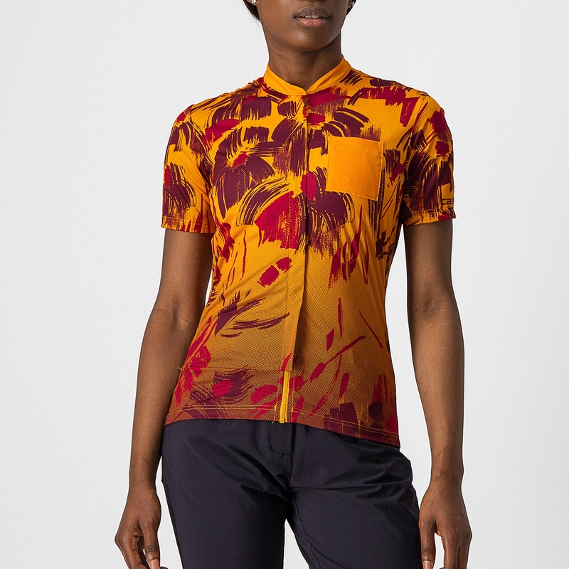 Castelli Unlimited Sentiero woman jersey - Orange