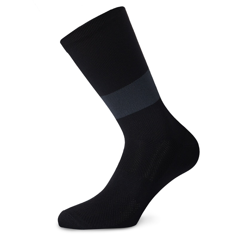 Juf Train Band Socks - Black Grey
