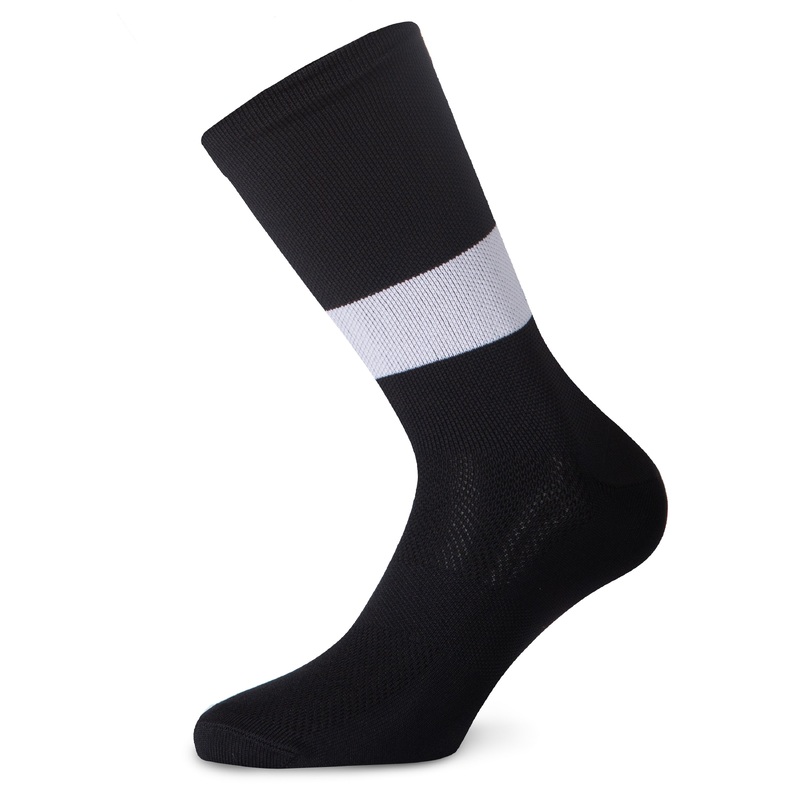 Juf Train Band Socks - Black white
