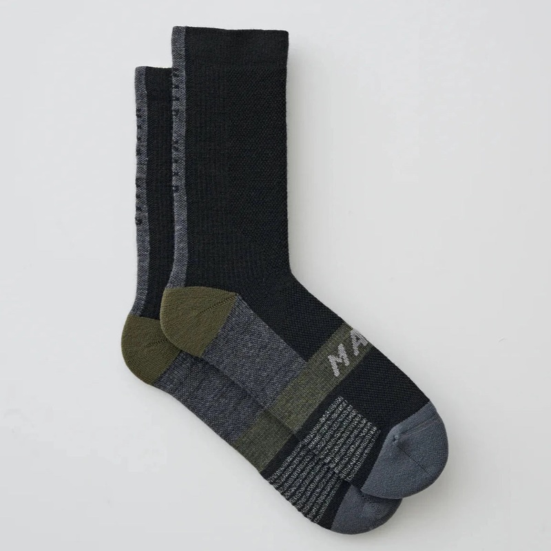 Maap Alt_Road Merino socks - Black Green