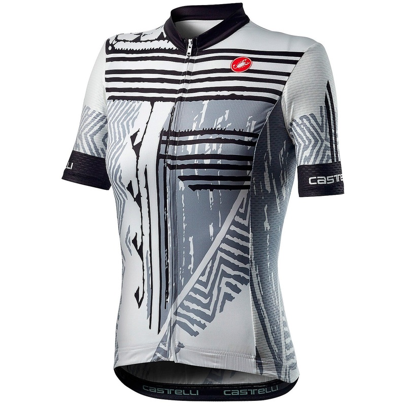 Castelli Astratta woman jersey - White black