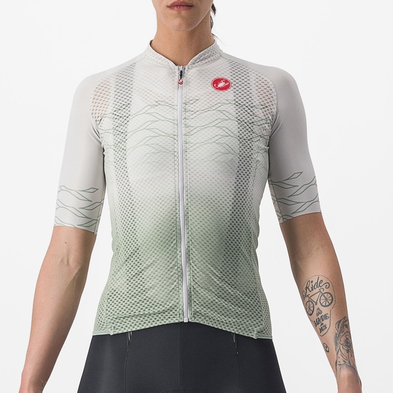 Castelli Climber's 2.0 woman jersey - White green