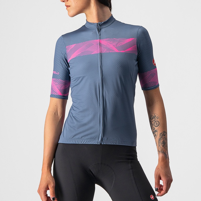 Castelli Fenice woman jersey - Blue