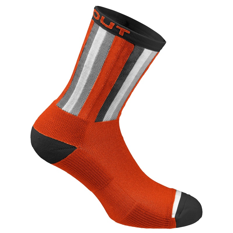 Dotout Stripe winter socks - Orange Fluo