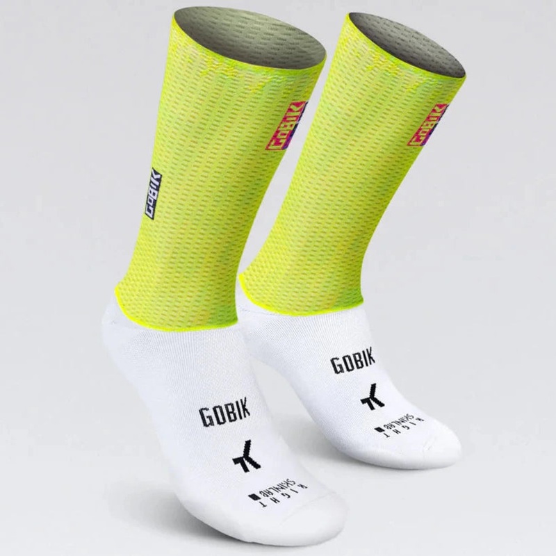 Gobik Vortex 2.0 Liquid Lime socks - Yellow