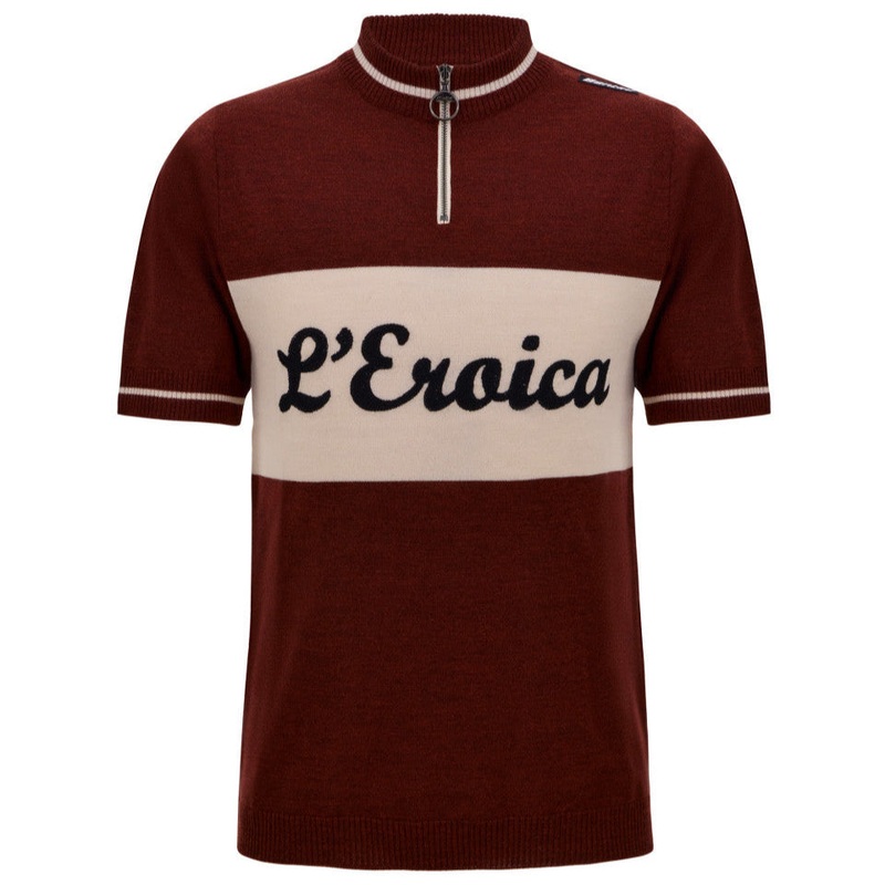Santini Eroica Vino wool jersey