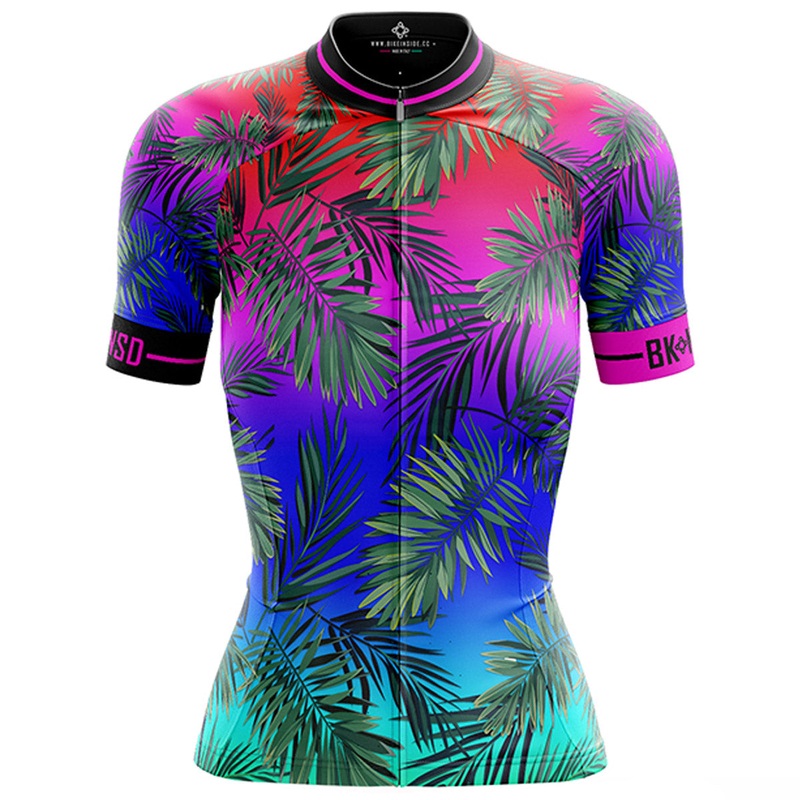 Bike Inside Tropical woman jersey - Multicolor