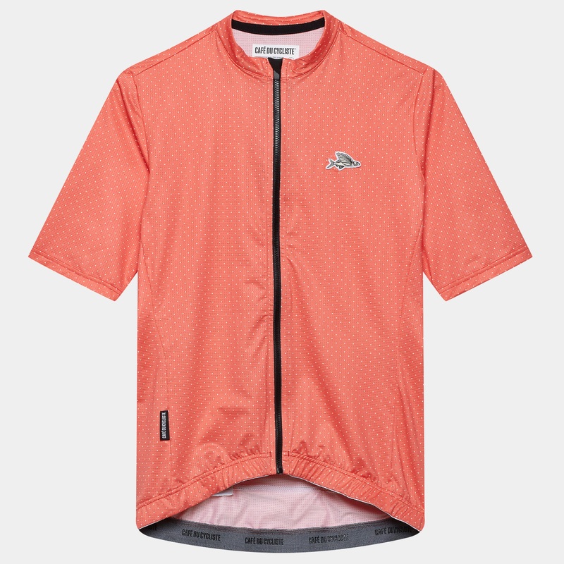 Cafe du Cycliste Fleurette women jersey - Orange