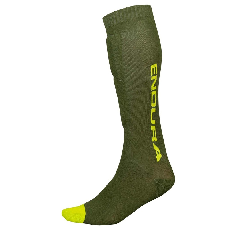 Endura SingleTrack Shin Guard socks - Green