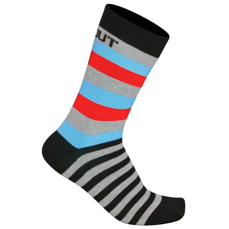 Dotout Stripe Socks - Black Blau