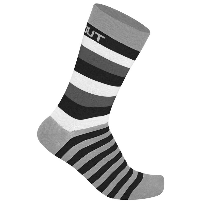 Dotout Stripe Socks - Grey White