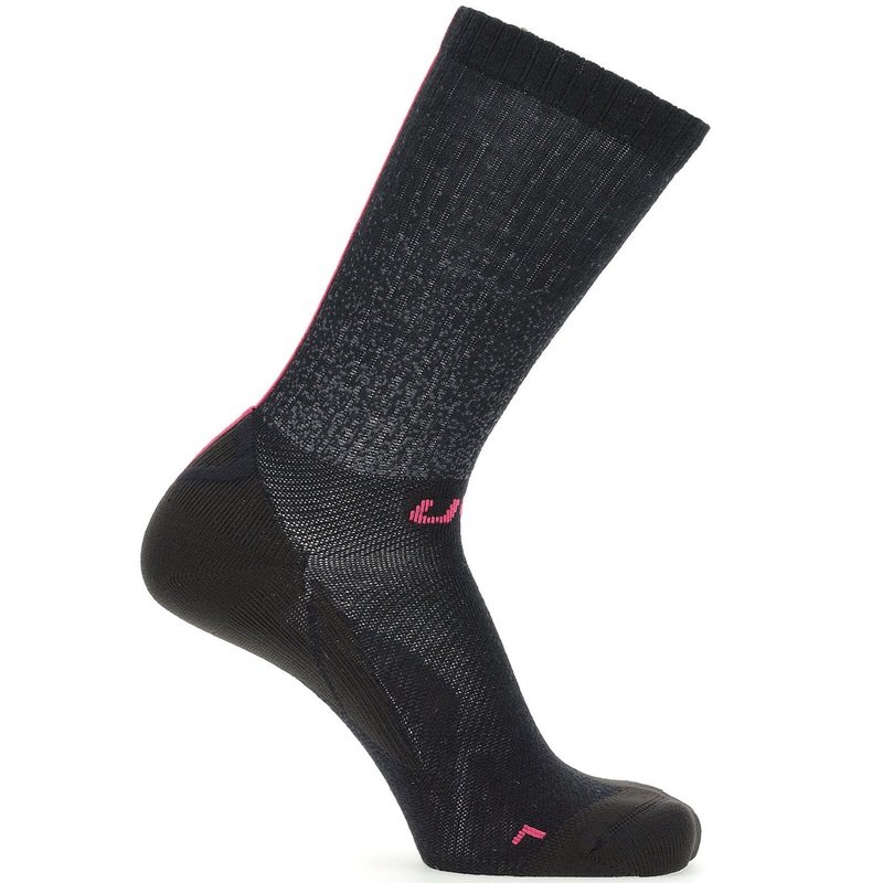 UYN Cycling Aero Winter woman socks - Black pink