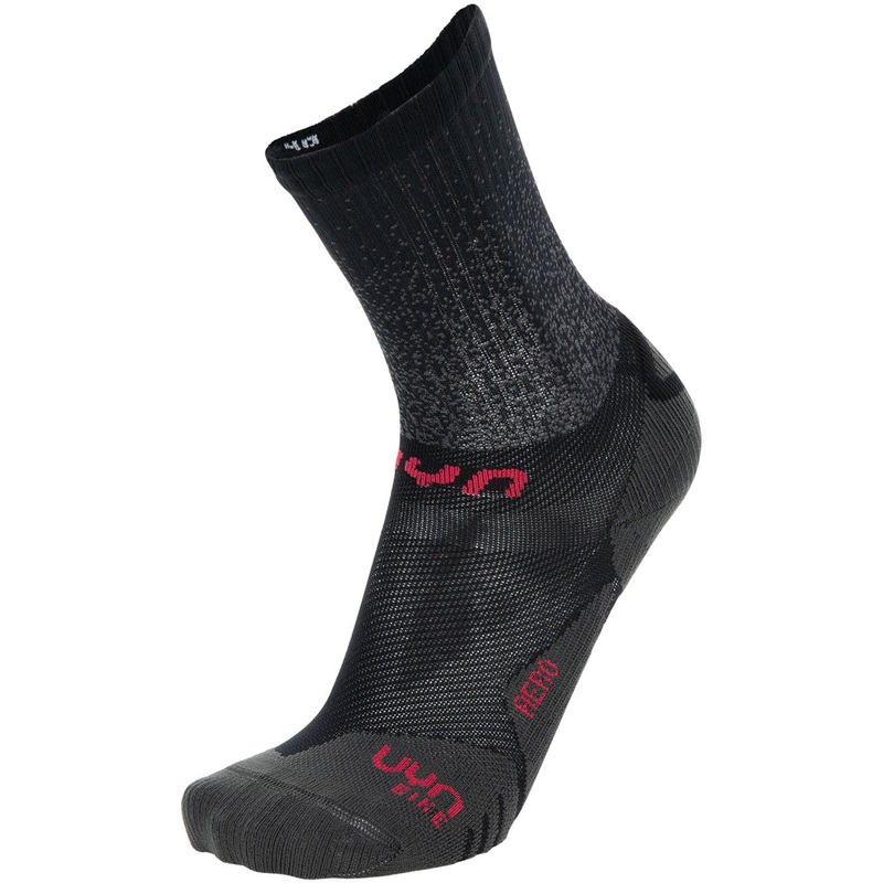 UYN Cycling Aero woman socks - Black pink